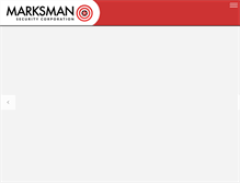 Tablet Screenshot of marksmansecurity.com